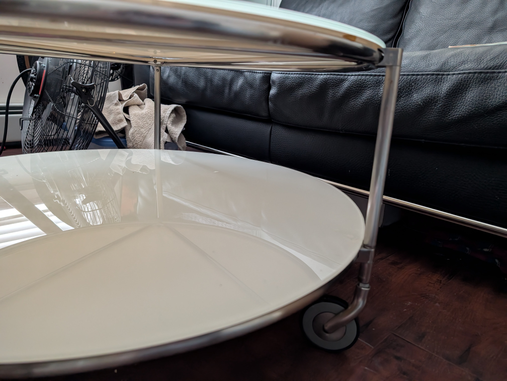 Two-tiered rolling side table - photo 3