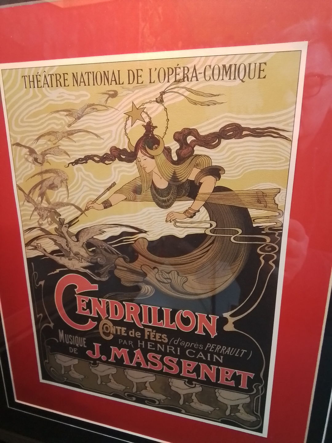 "Cendrillon" Jules Massinet Art Nouveau Style Opera Poster - photo 2
