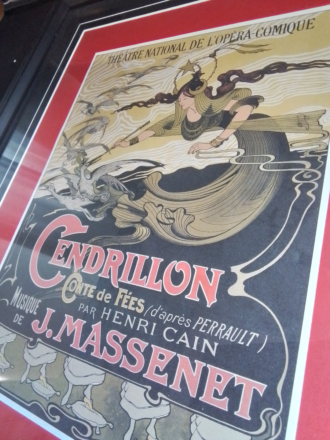 "Cendrillon" Jules Massinet Art Nouveau Style Opera Poster - photo 5