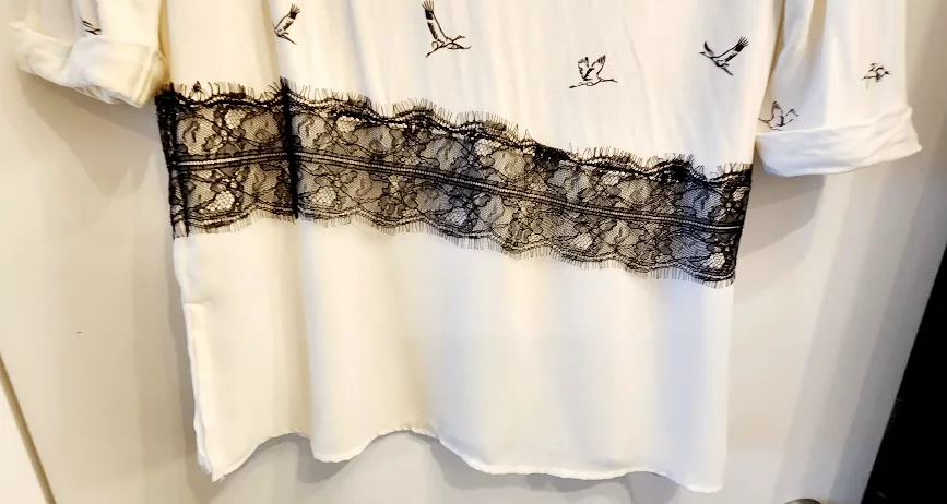 Tunic Blouse with Lace Detail image indicator(9)