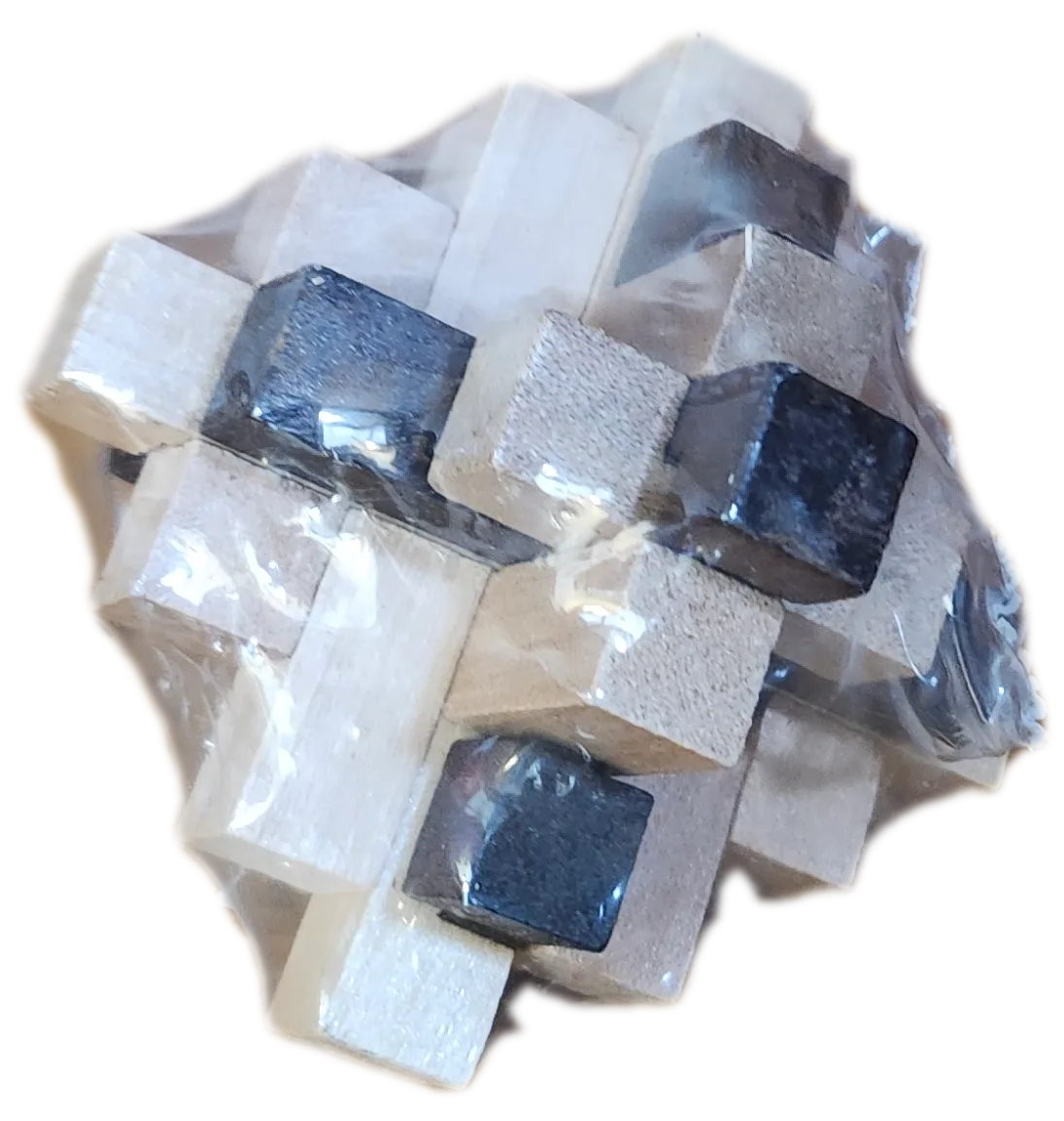 Lot of 4 Wooden Brain Teaser Puzzles image indicator(5)