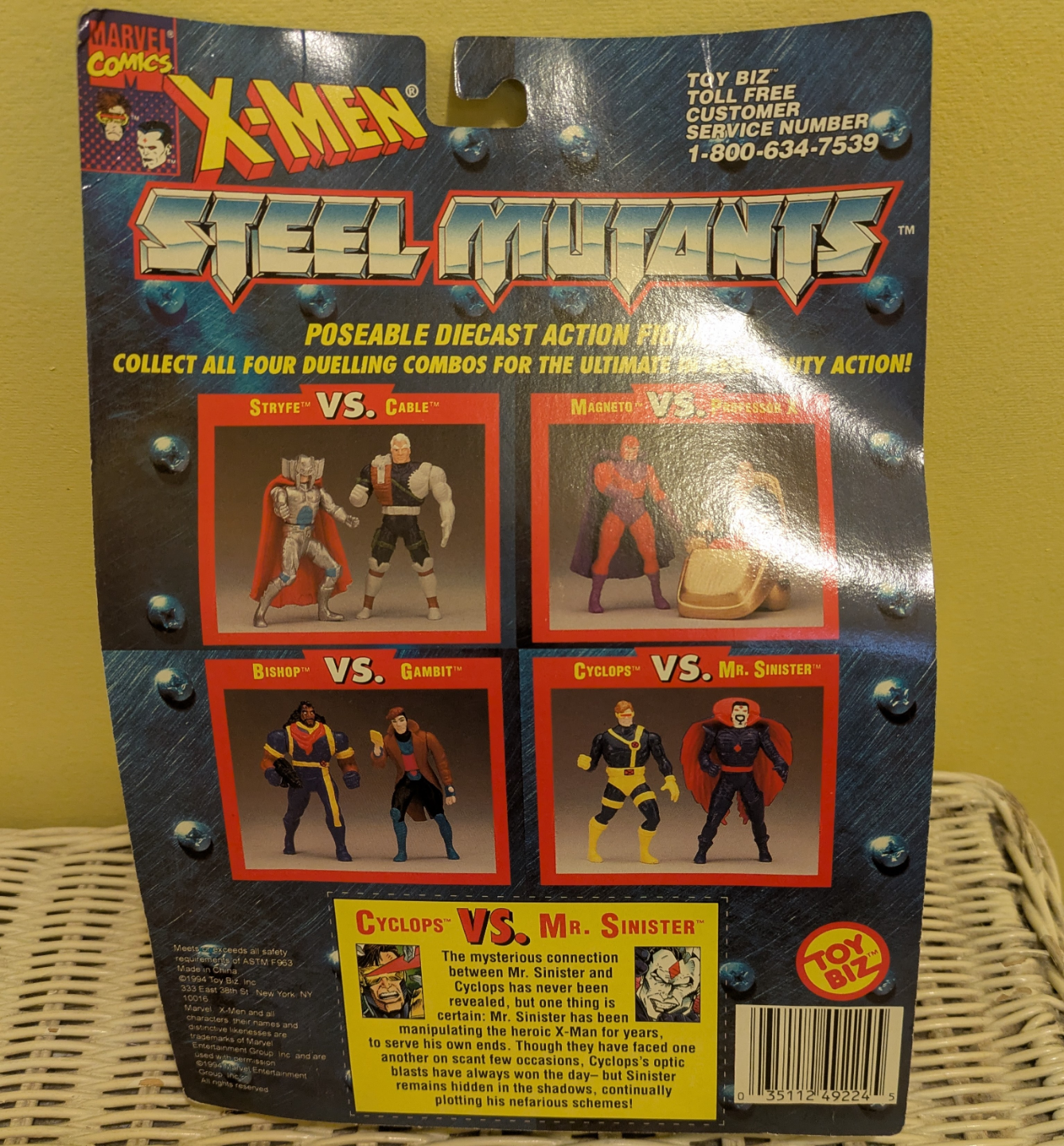 X-Men Steel Mutants Cyclops vs. Mr. Sinister - photo 2