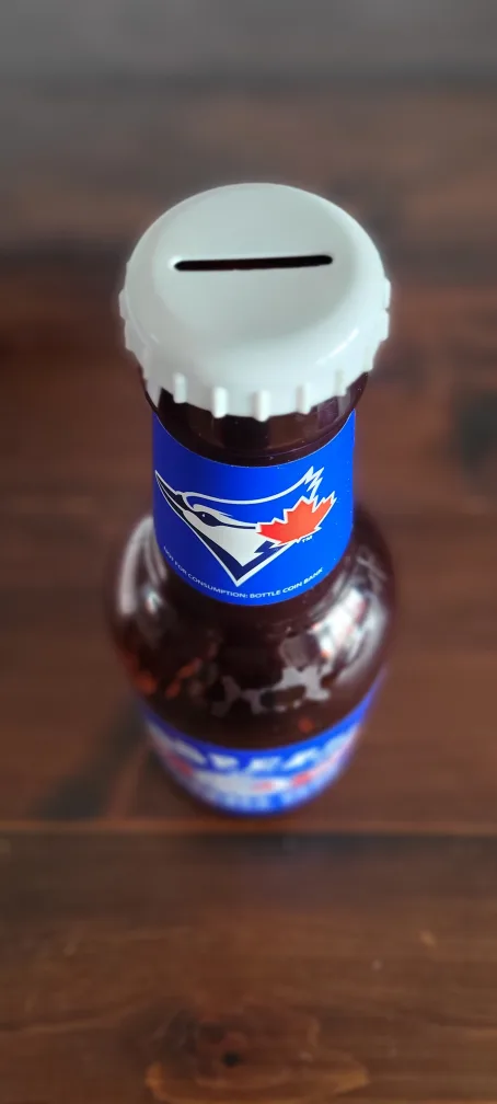 Toronto Blue Jays Property of Baseball Club Piggy Bank Bottle image indicator(4)