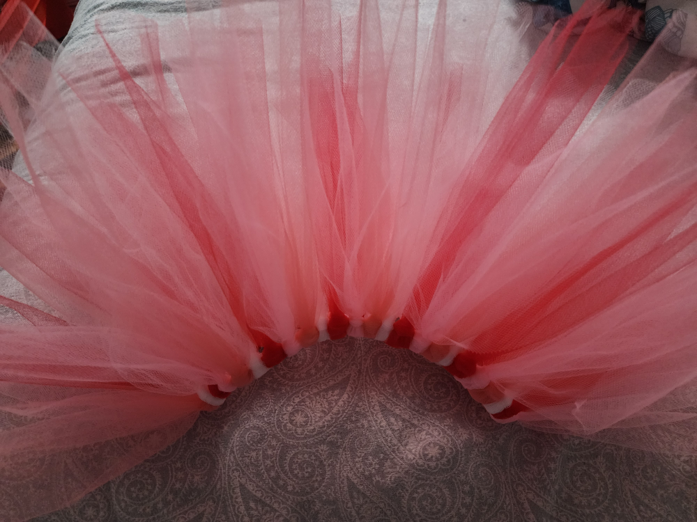 Pink and Red Tulle Tutu Skirt - photo 2