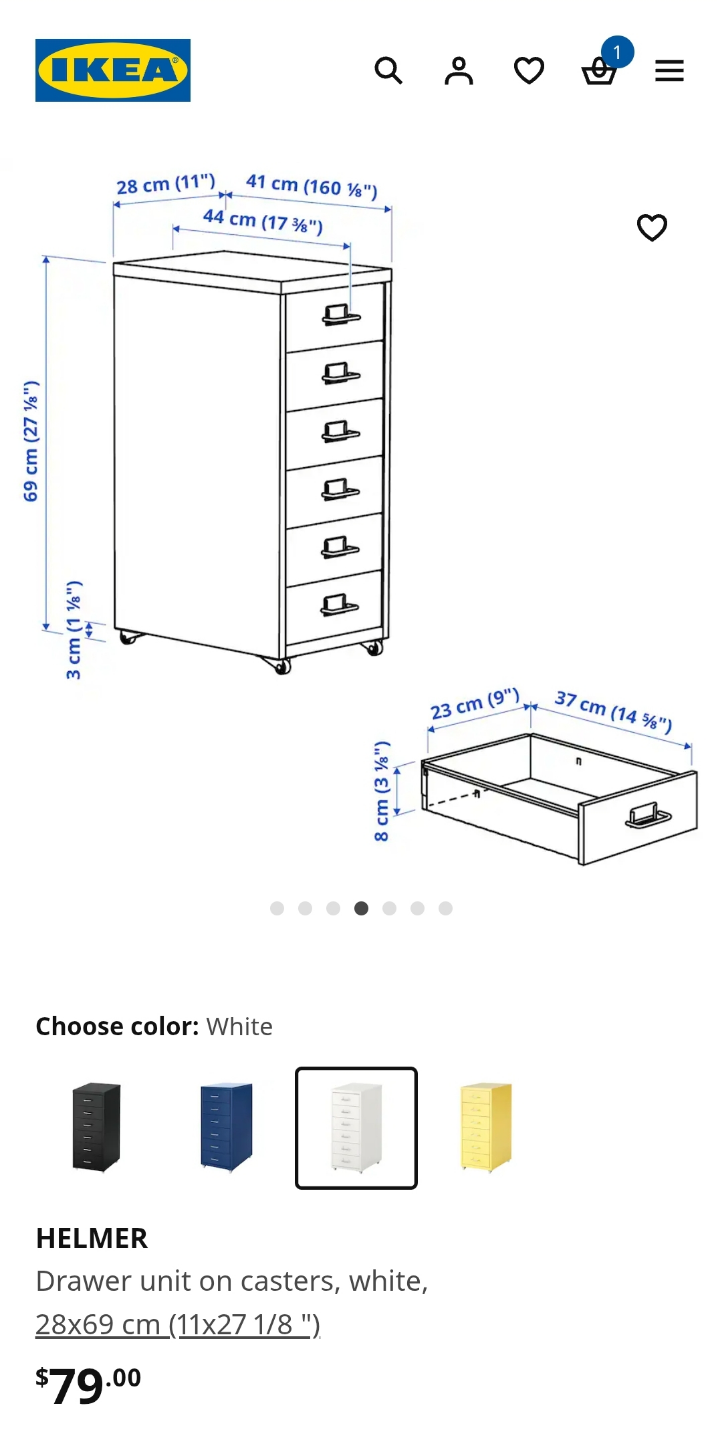 IKEA HELMER Drawer Unit - photo 3