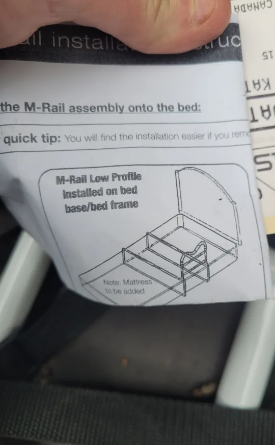 Drive Medical M-Rail Low Profile Bed Frame Rails thumbnail