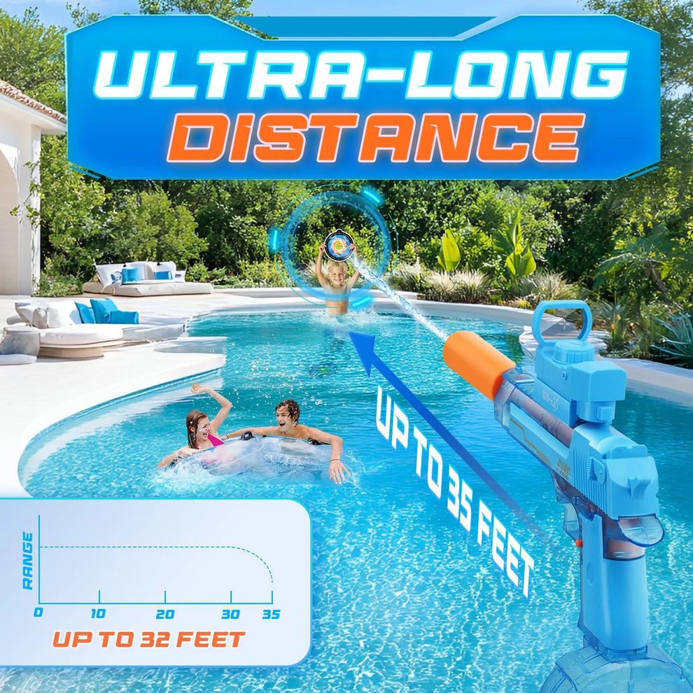 Water Battle Fun Gun -  Long Range Water Gun Toy - photo 2