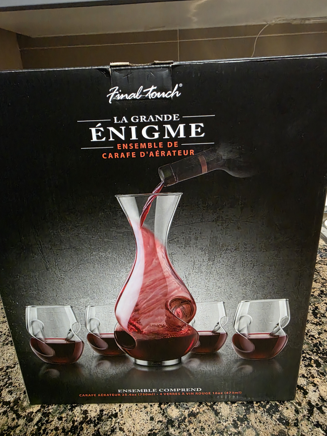 Final Touch La Grande Énigme Aerator Decanter Set - photo 2