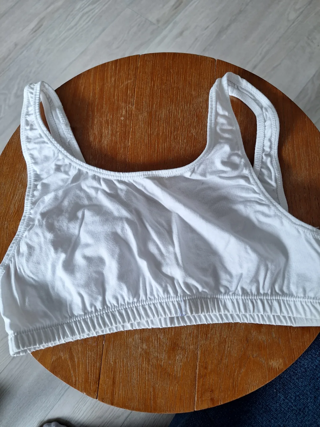White Cotton Sports Bras - Size 38 (Elita & Seconds) image indicator(2)