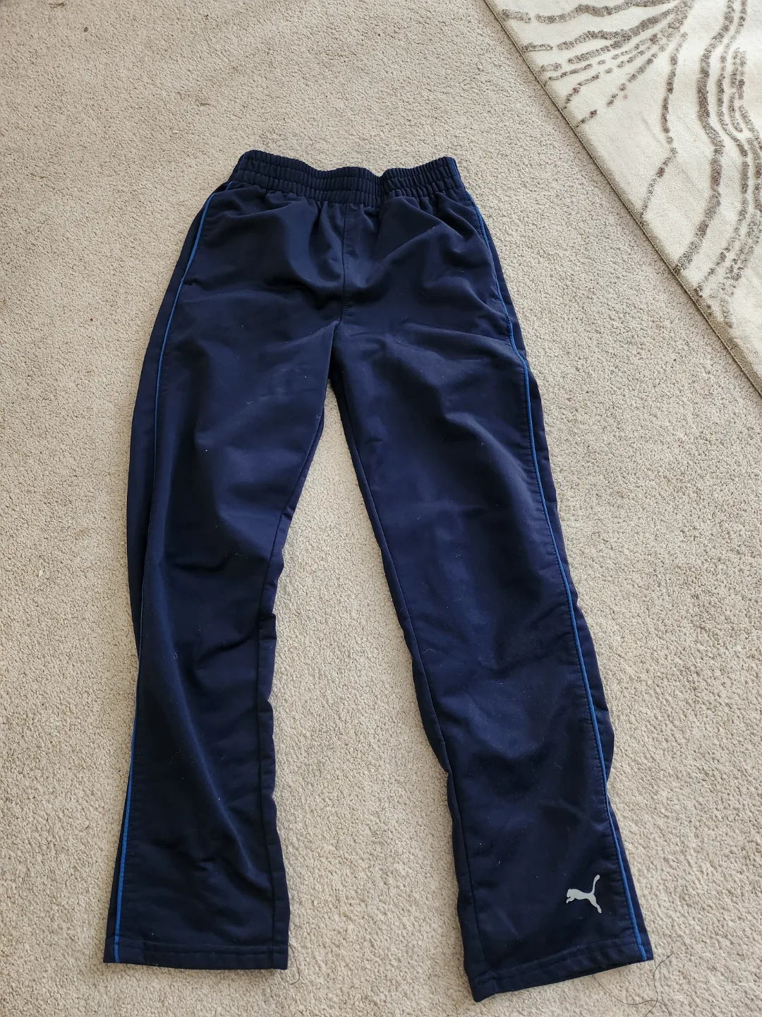 Puma Boys' Navy Track Pants Sz. L thumbnail