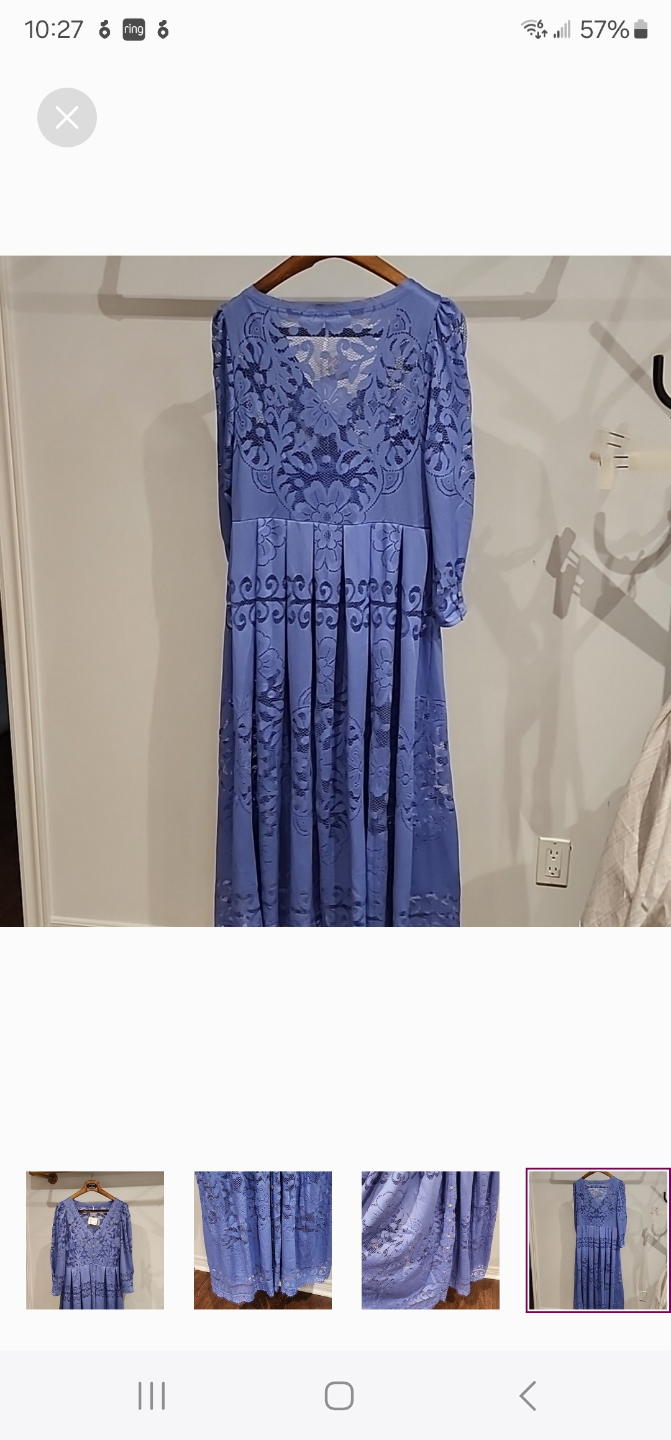 Free People Shadow Dance Midi Dress - Size Large - photo 4