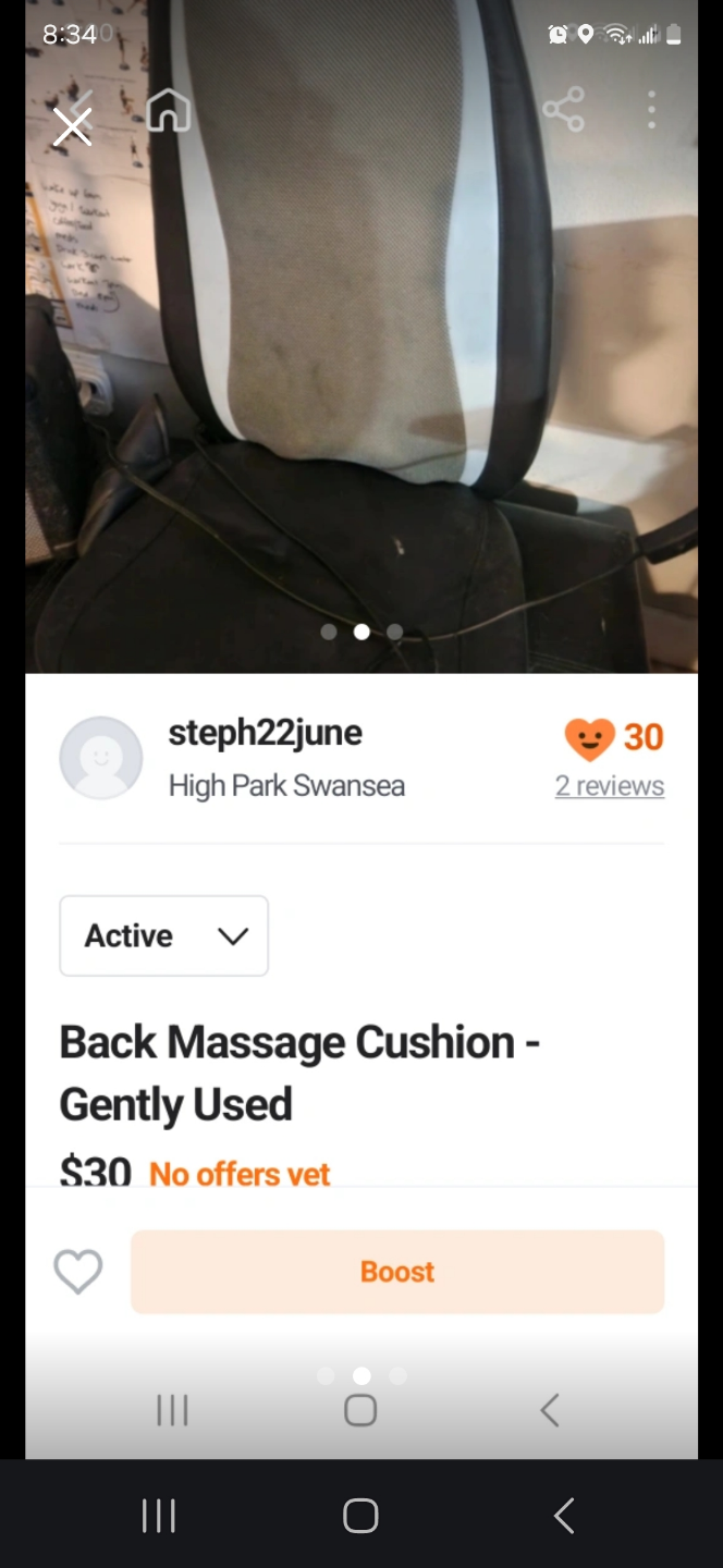 Back Massage Cushion - Gently Used
