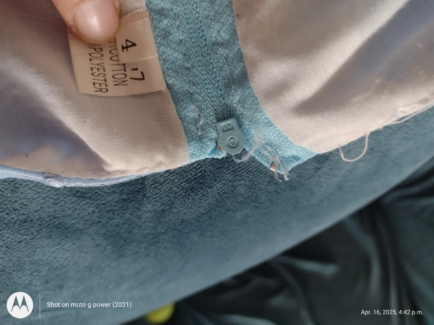 Girls' Light Blue High-Low Flower Girl Dress image indicator(7)