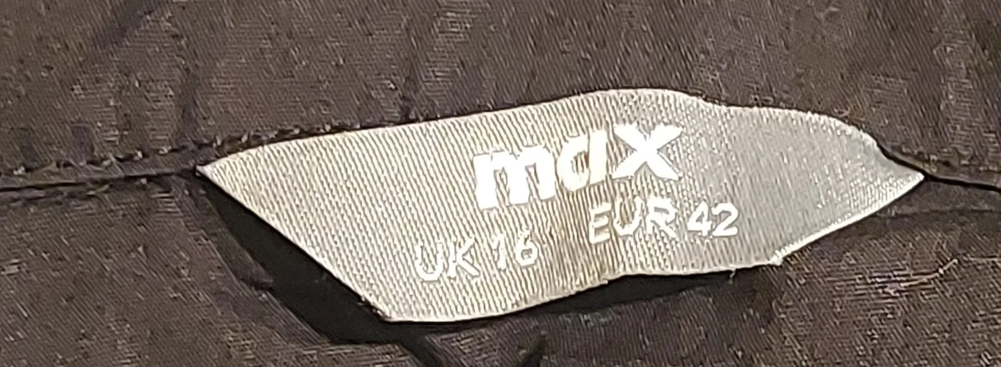 Black Button-Up Puff Sleeve Mini Dress - Size 16 image indicator(3)