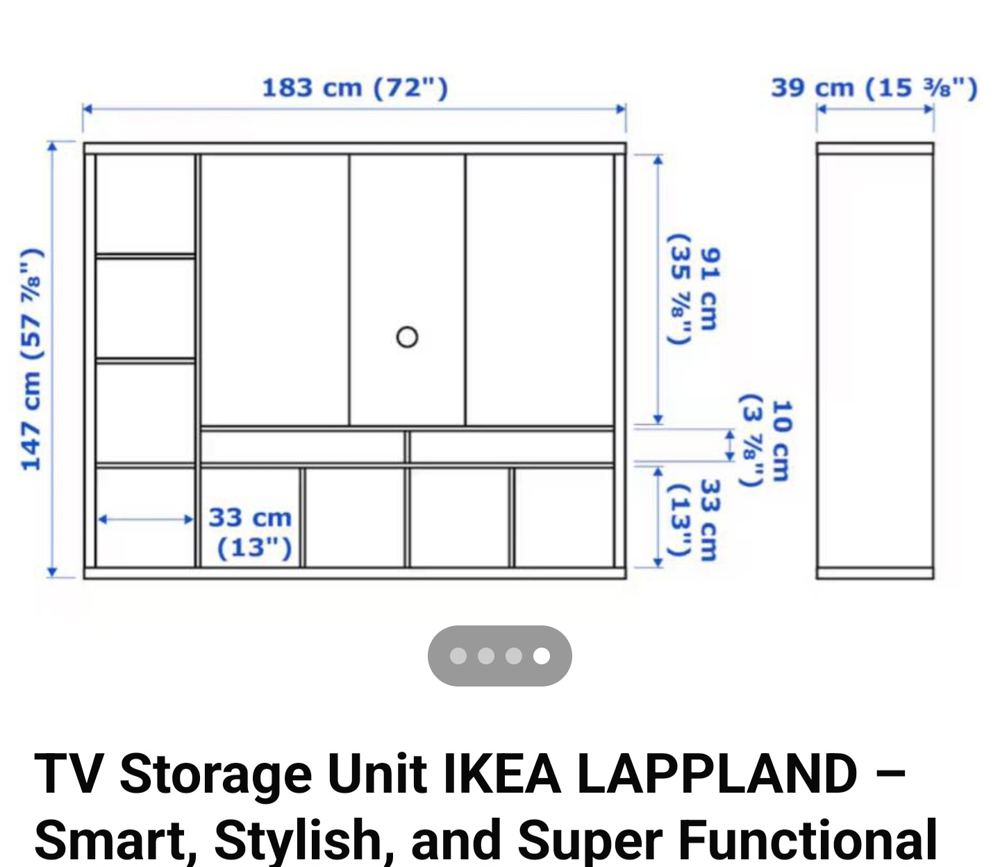 IKEA Lappland TV stand ONLY - photo 3