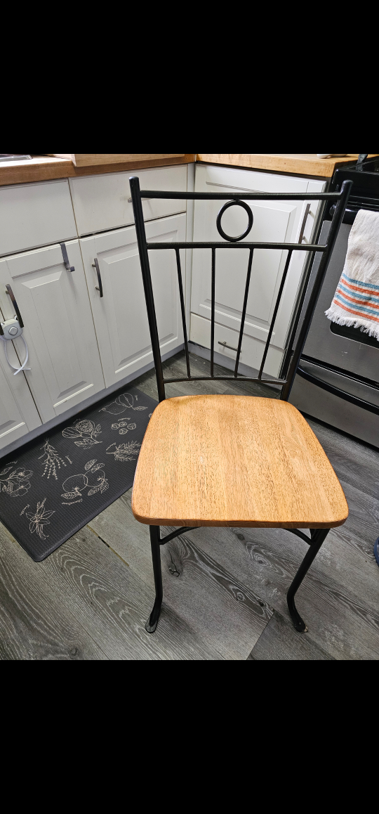Metal and Wood Chair