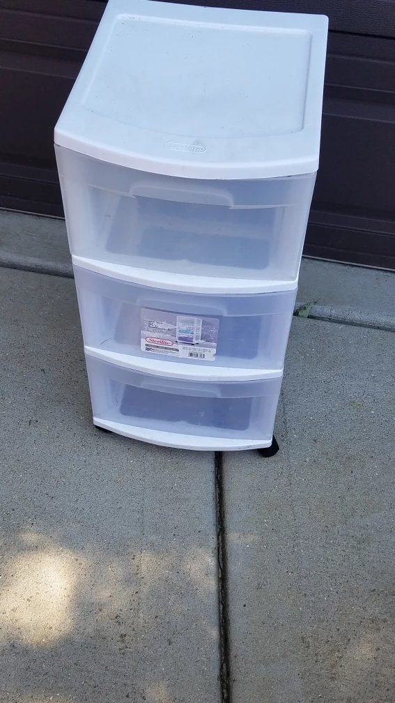 Sterilite 3-Drawer Rolling Cart