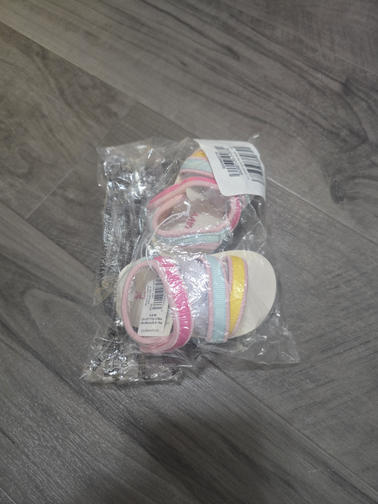 Old Navy 3-6mos sandals new and summer jumper both for $5