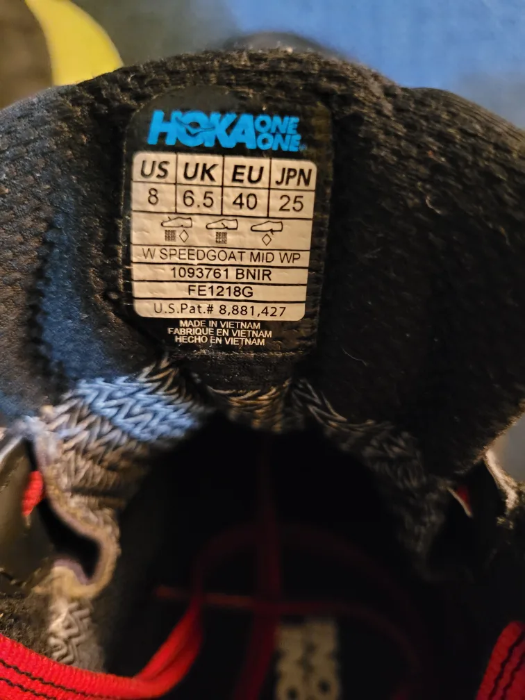 Hoka One One Speedgoat Mid WP Trail Running Shoes - Size 8 image indicator(10)