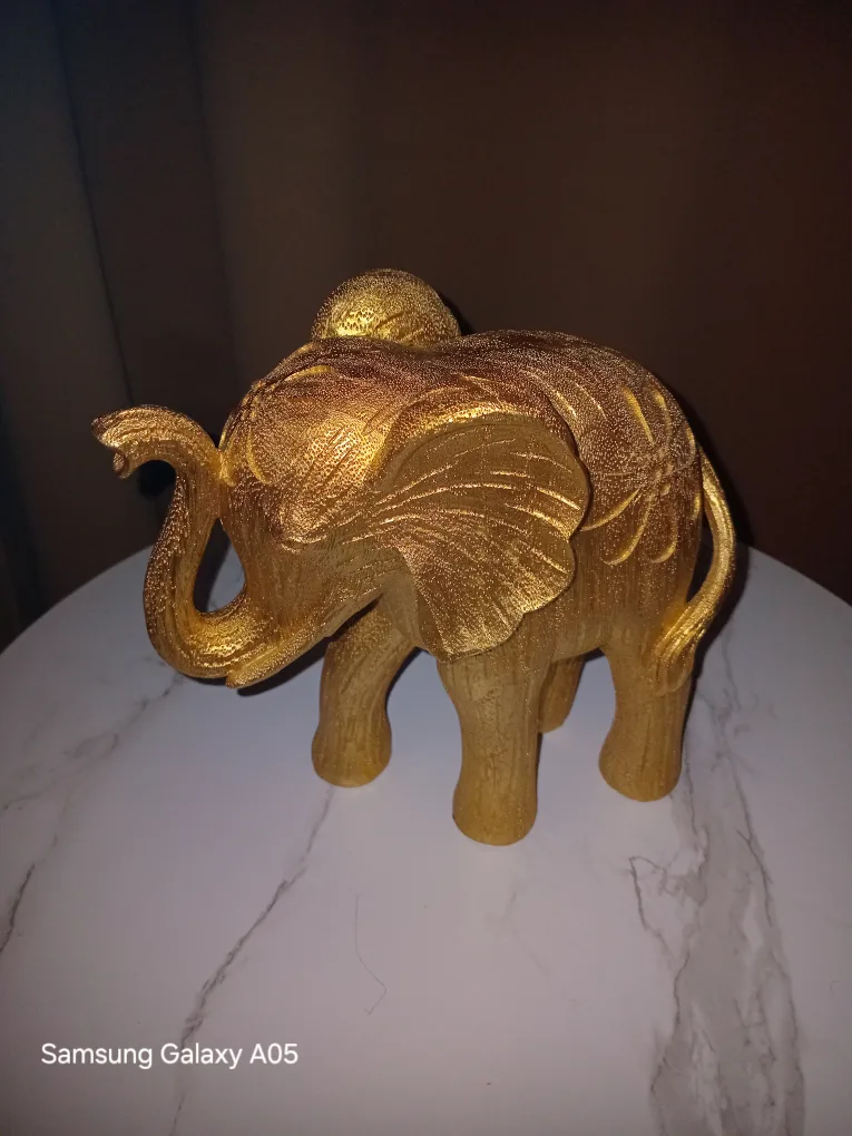 Gold Elephant Figurine image indicator(2)