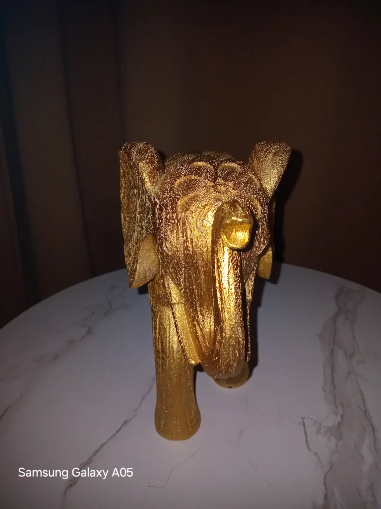 Gold Elephant Figurine image indicator(3)