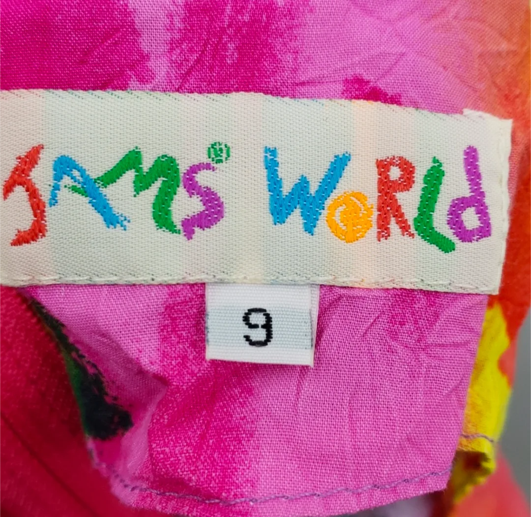 Vintage Vibrant Floral Sleeveless Dress By Jams World image indicator(7)