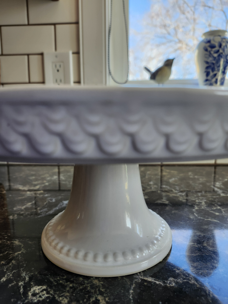 White Ceramic Fruit/Cake Stand - photo 2