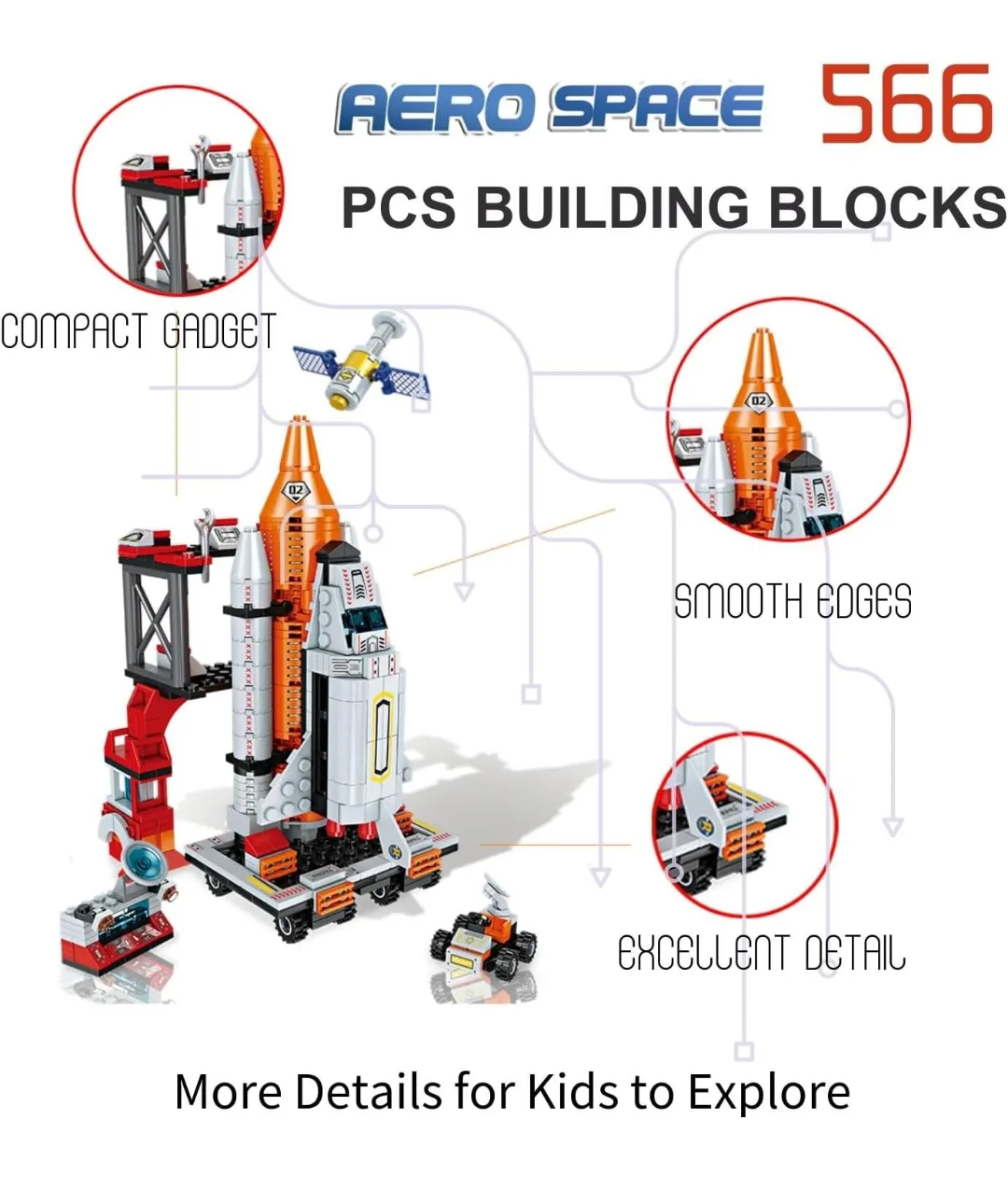 *BRAND NEW* Space Exploration Shuttle Building Block Set image indicator(2)