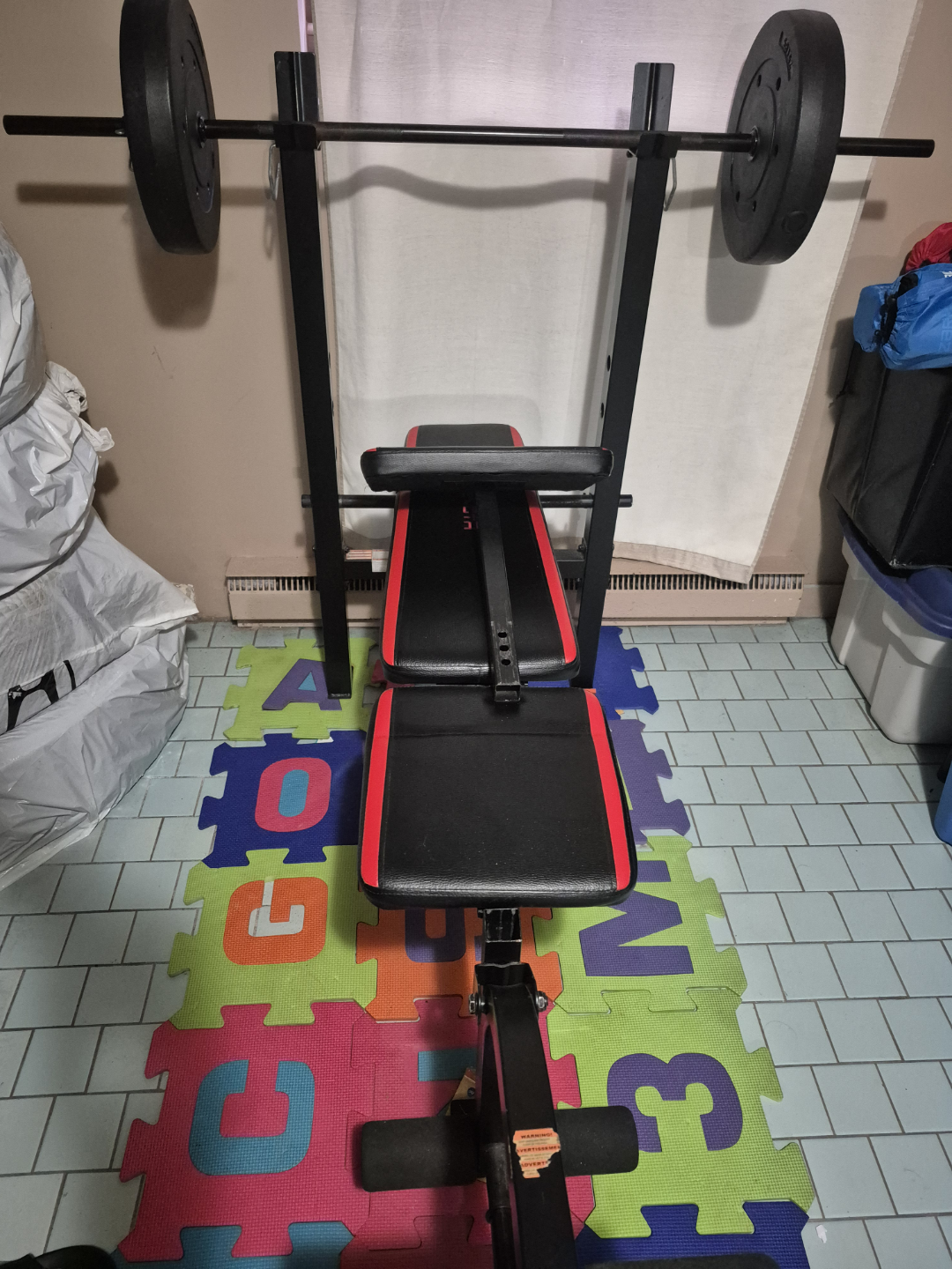 Cap Strength Weight Bench with Barbell - photo 4