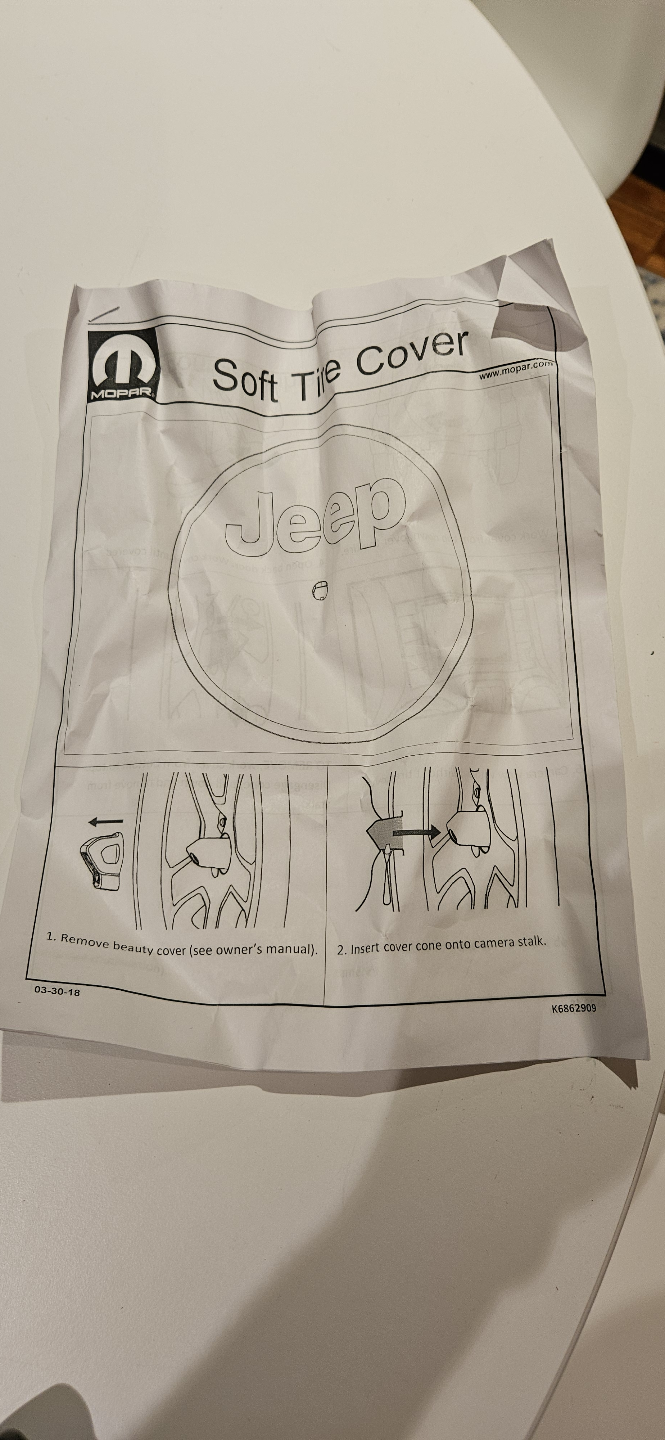 Mopar Jeep Soft Spare Tire Cover - photo 3