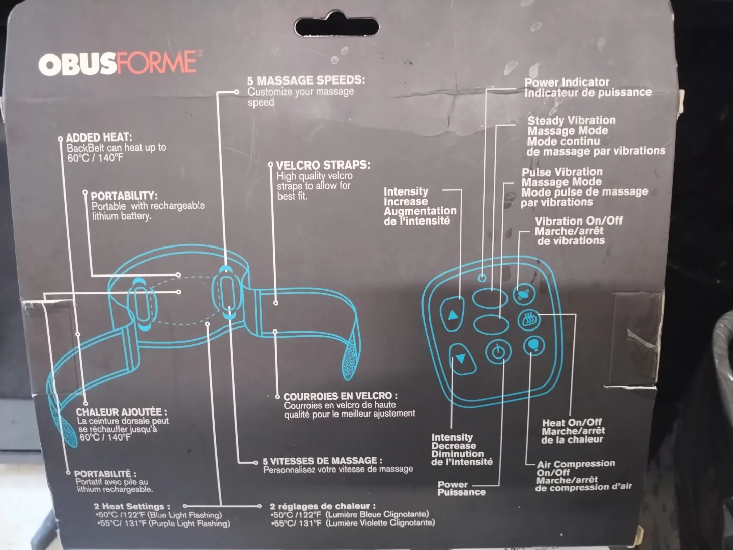 ObusForme Back Massager with Heat image indicator(2)