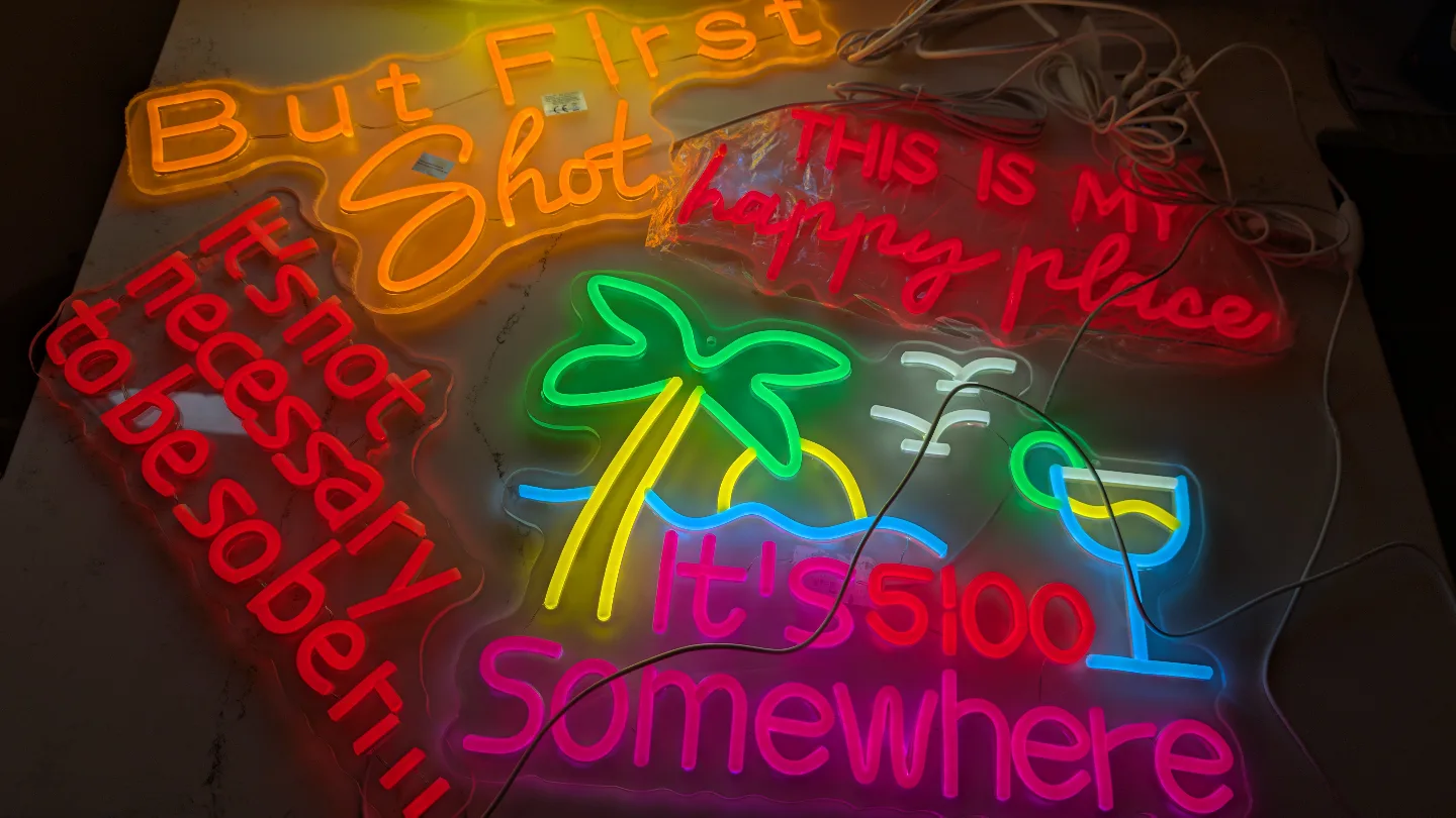 Neon Sign Bundle - 4 Assorted Neon Signs thumbnail