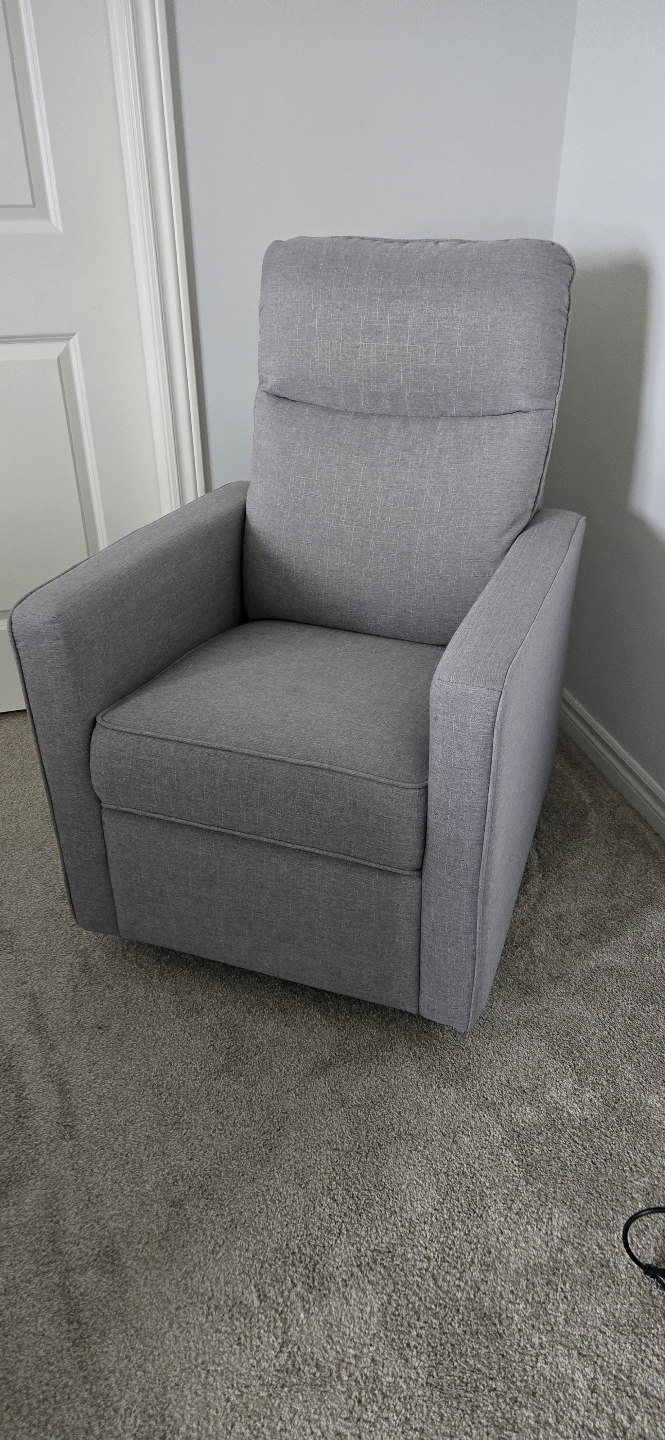 Grey Swivel Glider Recliner
