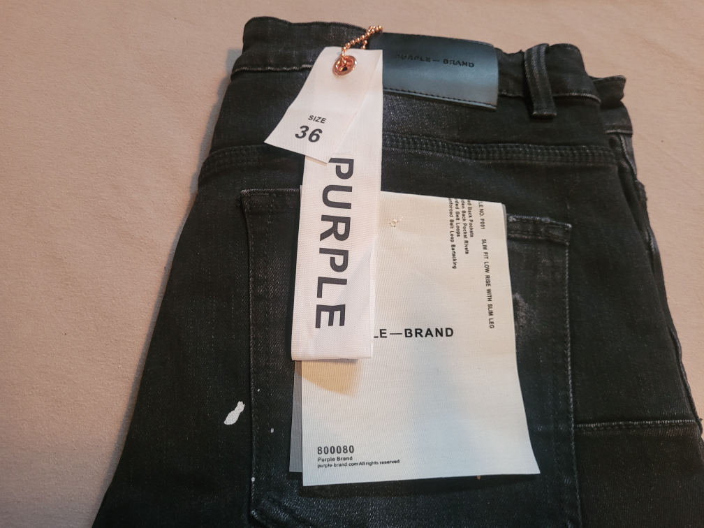 Authentic Purple Brand Size 36 Distressed Black Jeans - photo 4