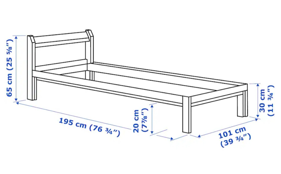 IKEA Hemnes Twin-Size Pine Bed Frame - photo 3
