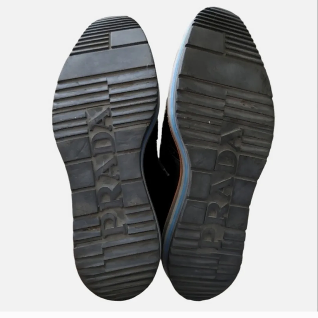 Prada Black Leather Platform Oxfords image indicator(4)