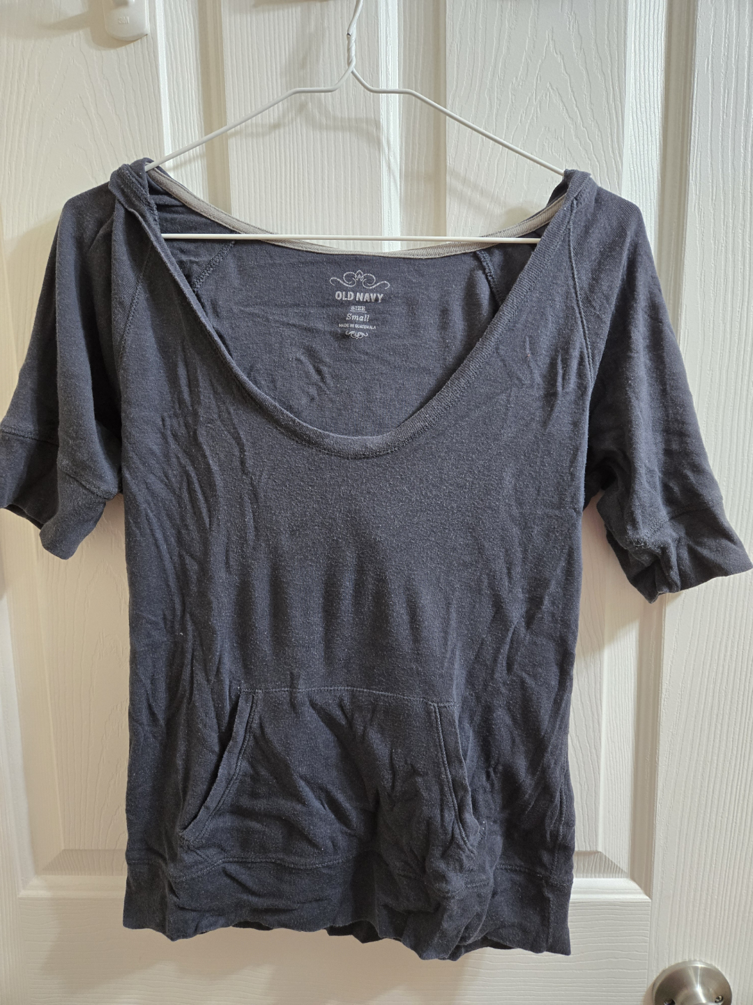 Old Navy Women's Small Hooded Short Sleeve Shirt