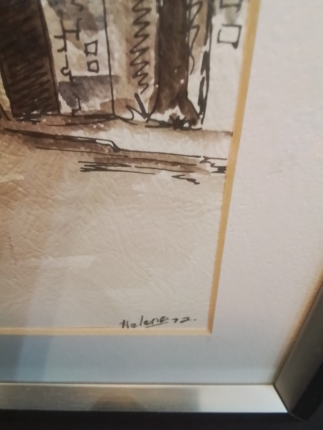 Framed Watercolor Painting of Porte St-Louis - photo 4
