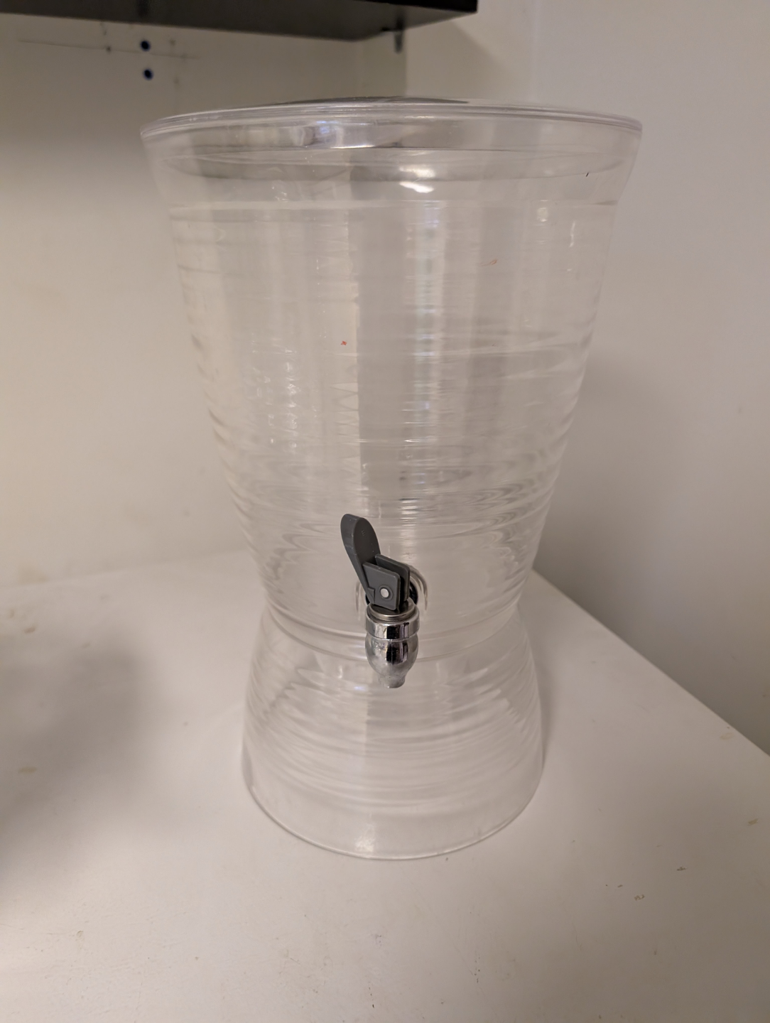 Clear Plastic Beverage Dispenser with Spigot