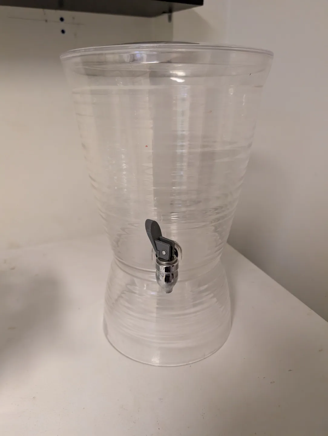 Clear Plastic Beverage Dispenser with Spigot thumbnail