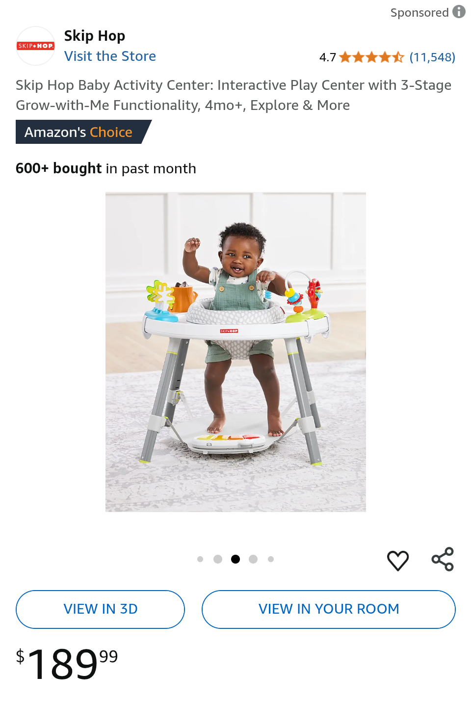 Skip Hop Explore & More 3-Stage Baby Activity Centre