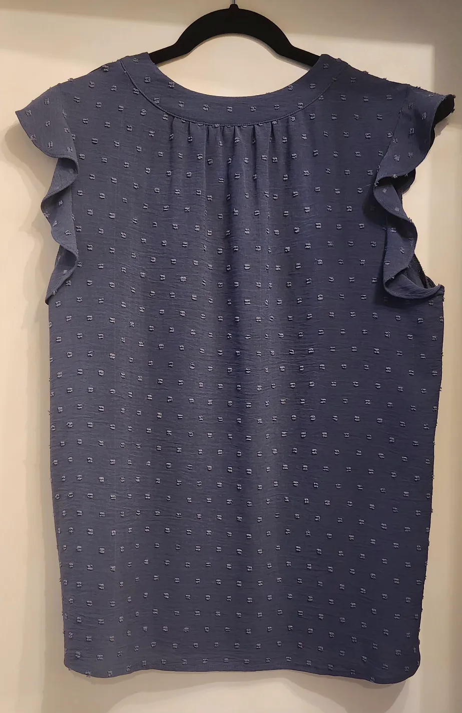 Blue Flutter Sleeve Blouse image indicator(7)