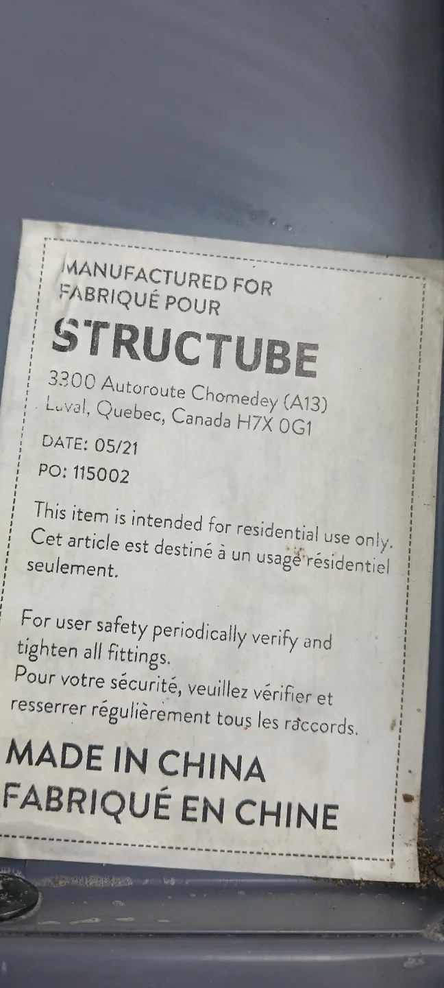 Grey Metal multipurpose Table from structube $35 image indicator(3)