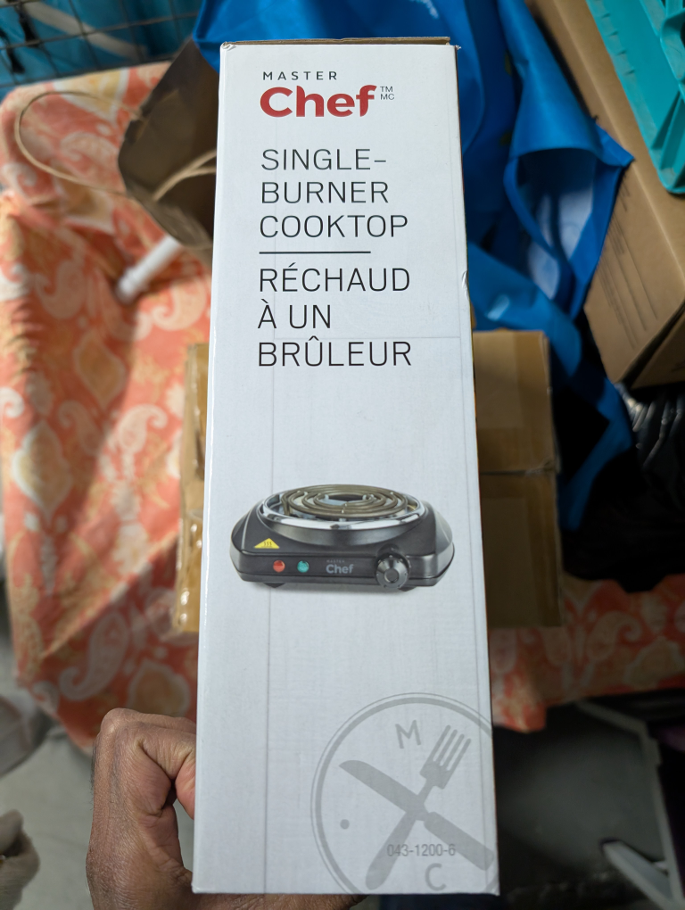 Master Chef Single-Burner Cooktop - New in Box