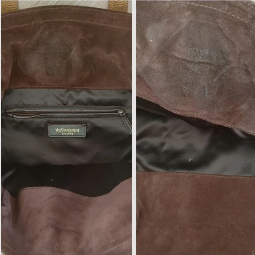 Yves Saint Laurent Large Gold Leather Tote Bag image indicator(4)