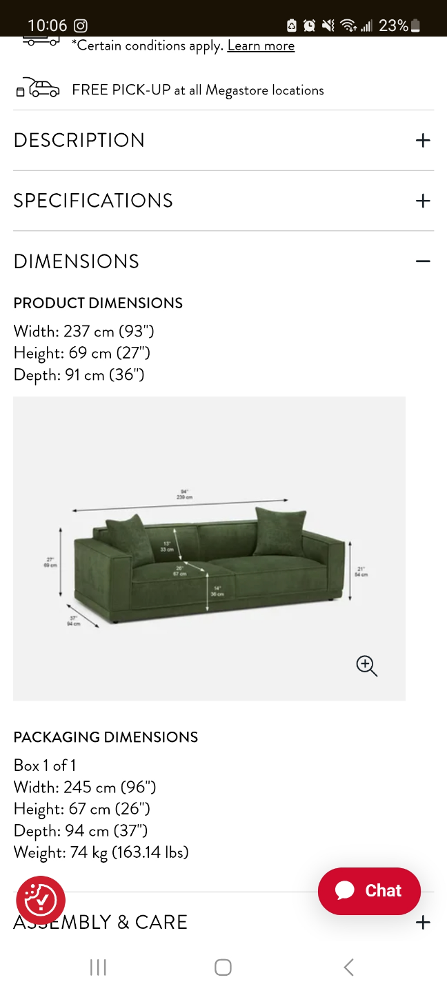 modern low back 96" luxury sofa - photo 3