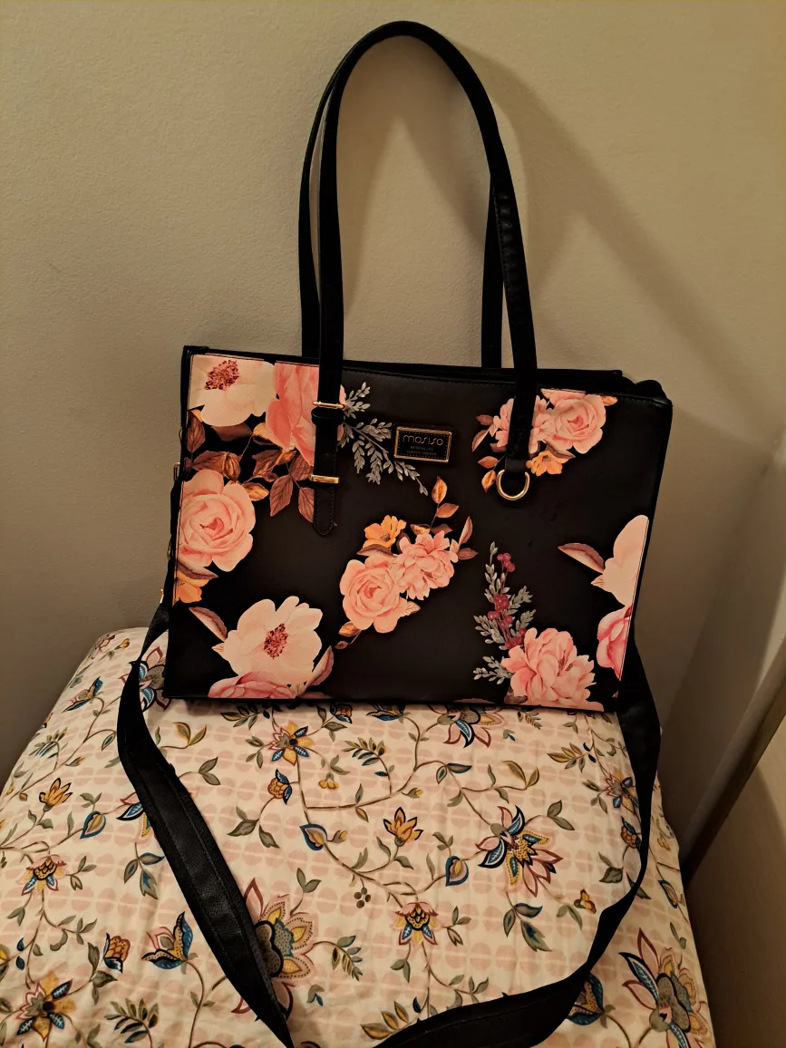 ORIGINAL PRICE: 50$  Floral-print Masuro Tote Bag image indicator(2)