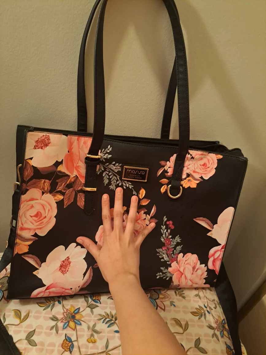 ORIGINAL PRICE: 50$  Floral-print Masuro Tote Bag image indicator(3)