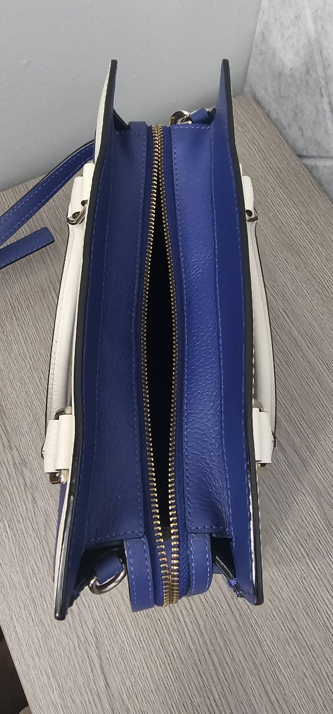 Kate Spade New York Cobble Hill Small Satchel - Blue and Cream - photo 2
