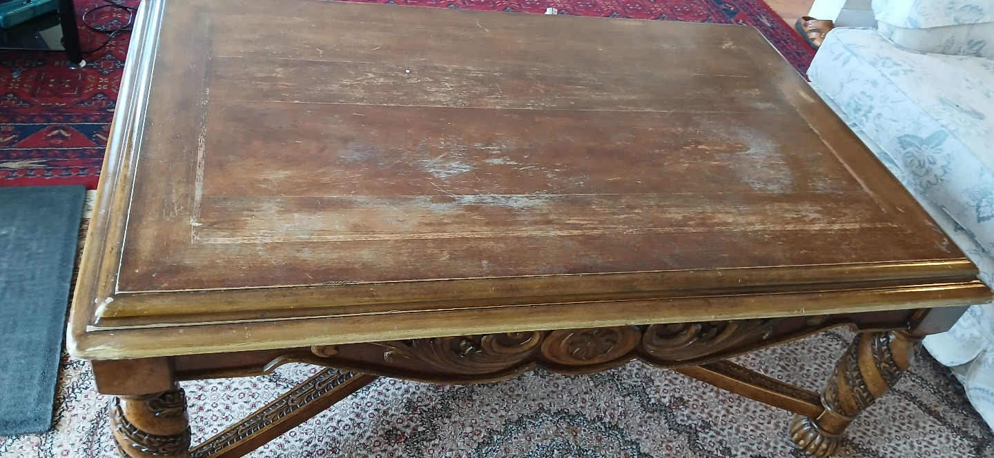 Ornate Wood Coffee Table - photo 3